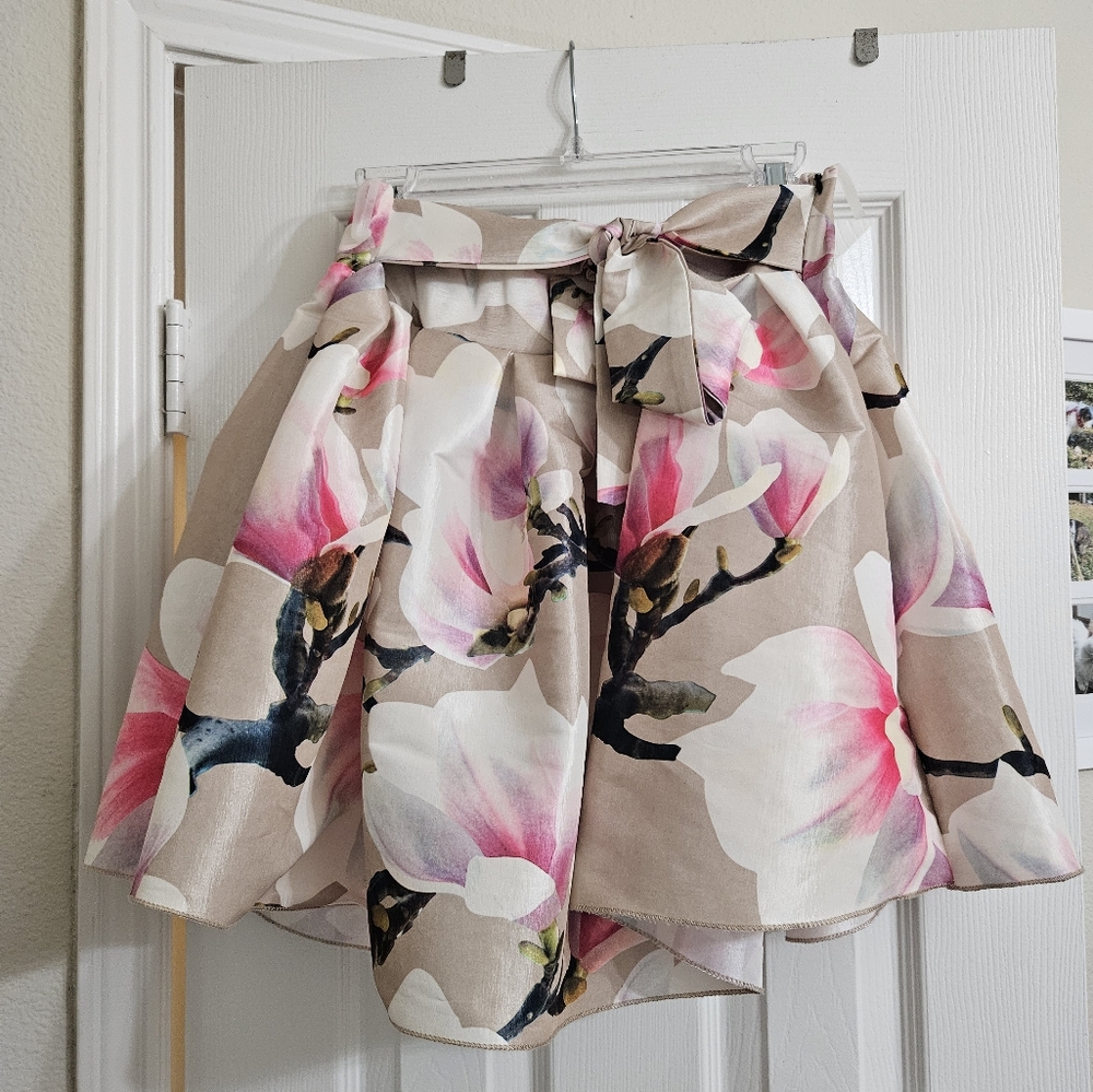 Floral High Waisted Skirt